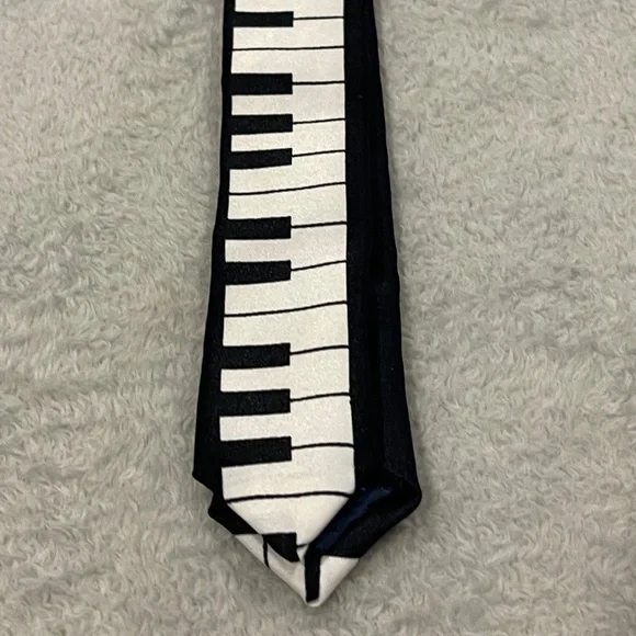Piano Tie - Skinny Keyboard Tie for Musicians / Costumes - Picture 6 of 8